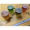 Image 2 : (4) Vintage Fire King Coffee Mugs