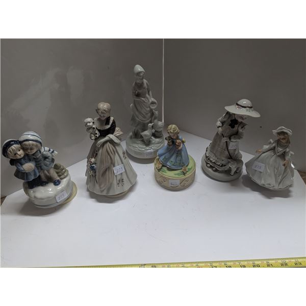 (6) Musical Figurines