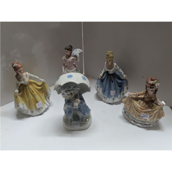 (5) Vintage Ceramic Figurines