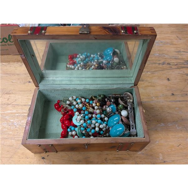 Jewelry Box with Assorted Fashion Jewelry