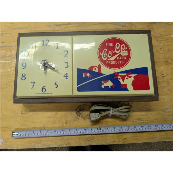 Vintage Co-Op Store Clock – Working