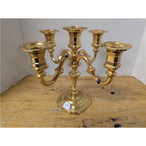 Brass Coloured Candle Holder