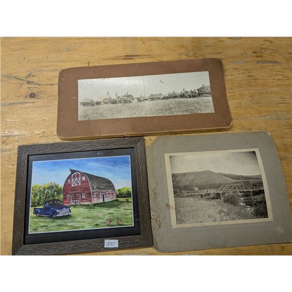 (3) Vintage Pictures/Art