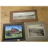 Image 1 : (3) Vintage Pictures/Art