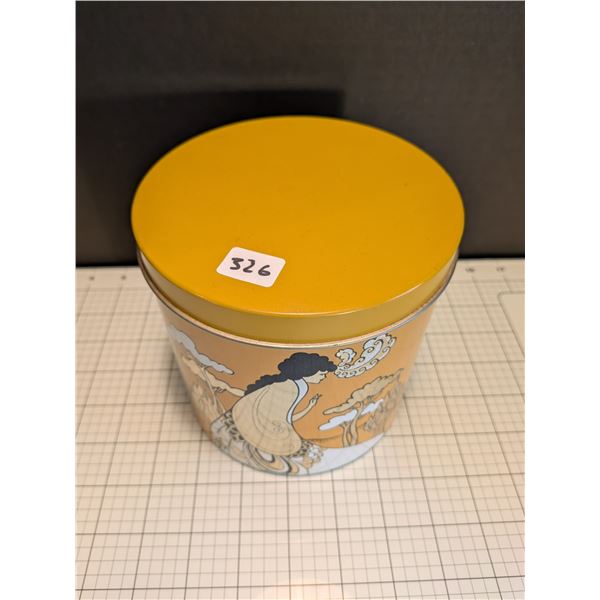Cheinco yellow Art Deco style cannister/tin in Excellent condition.