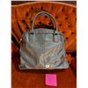 Image 1 : New grey purse, with snake-like texture.