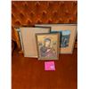 Image 1 : Five assorted picture frames (and some art).