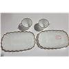 Image 2 : Vintage Milk Glass Snack Set