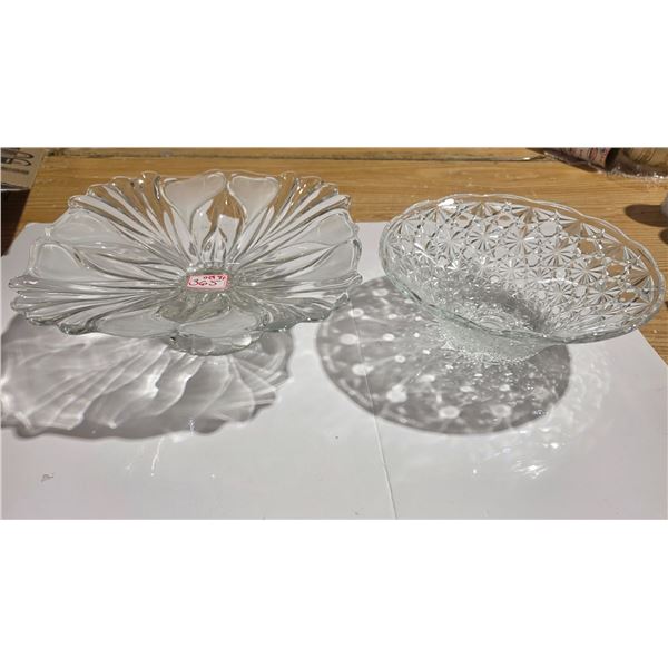 (2) Vintage Glass Bowls
