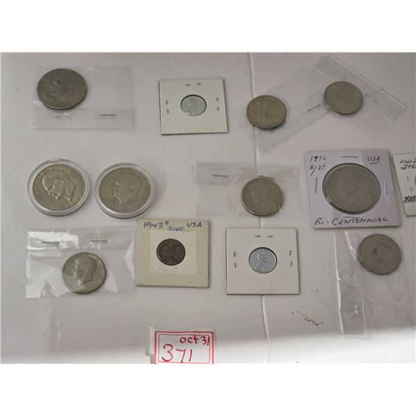 assorted USA coins