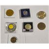 Image 2 : assorted tokens, 2000 USA quarter and repro liberty dollar