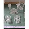 Image 3 : Crystal Glassware Lot – Candle Holder, Napkin Holder, Napkin Rings, etc.