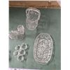 Image 4 : Crystal Glassware Lot – Candle Holder, Napkin Holder, Napkin Rings, etc.