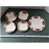 Image 1 : Royal Albert Old Country Roses Bone China 8” Plate & (4) 5.5” Bowls