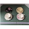 Image 1 : (4) Assorted China Cup & Saucer Sets