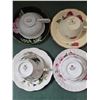 Image 3 : (4) Assorted China Cup & Saucer Sets