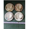 Image 1 : (4) Assorted China Cup & Saucer Sets