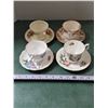 Image 2 : (4) Assorted China Cup & Saucer Sets