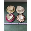 Image 1 : (4) Assorted China Cup & Saucer Sets
