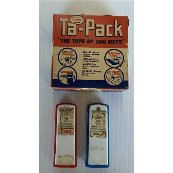 ESSO salt and pepper shakers TA Pack Tape