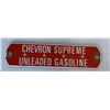 Image 1 : Chevron Supreme Unleaded Gasoline Porcelain Tag