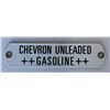 Image 1 : Chevron Unleaded Gasoline Porcelain Tag