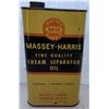 Image 1 : Massey Harris Cream Separator Oil One Imperial Quart