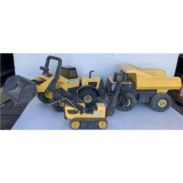 Tonka Metal Dumptruck, Bulldozer and Payloader