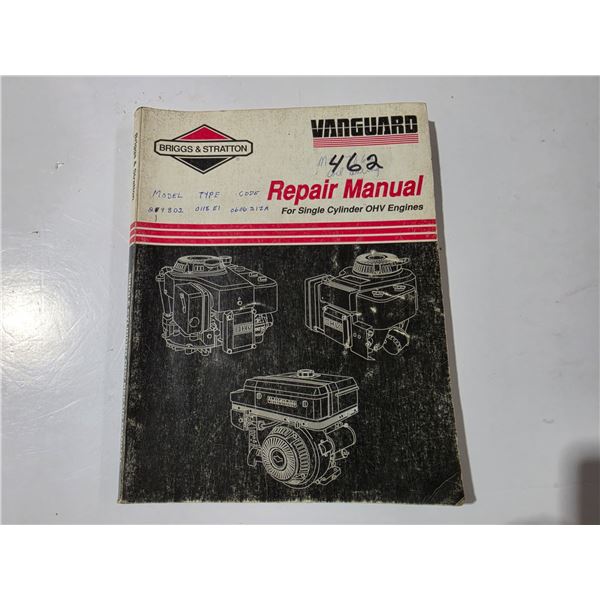 Vanguard Briggs & Stratton Engine Repair Manual