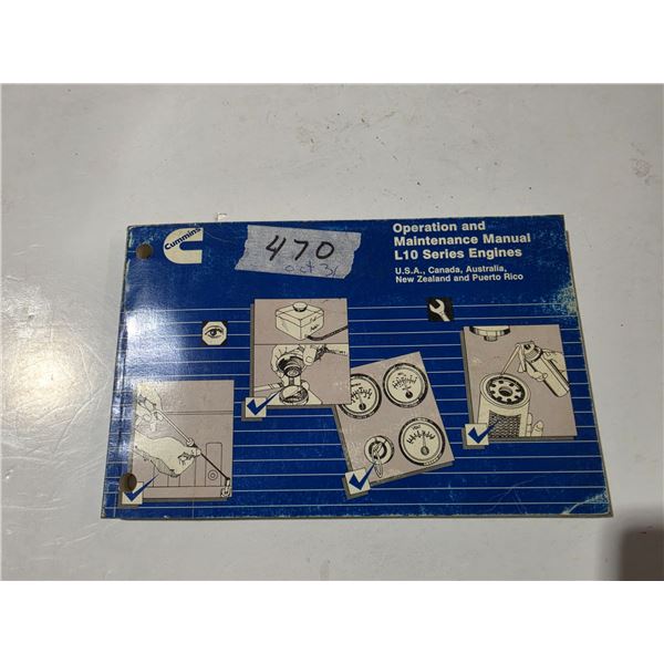 1989 Operation & Maintenance Manual L10 Series Engines Cummins