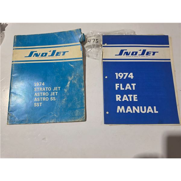 (2) 1974 Sno-Jet Manuals