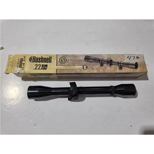 Bushnell .22cal Scope.  No rings, cap has tape on it.