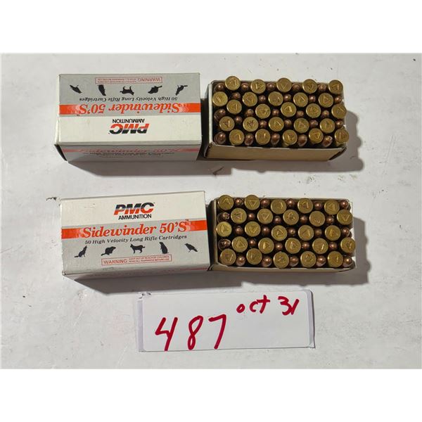 (2) Full Boxes PMC .22cal Sidewinder 50’s **PAL REQUIRED**