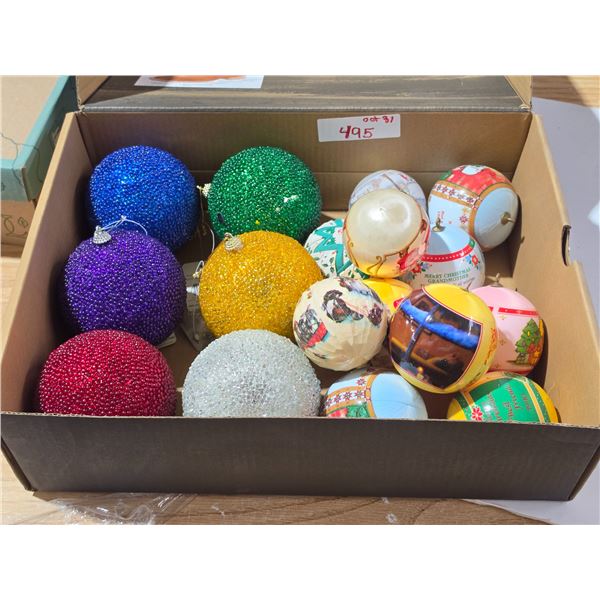 Vintage Christmas Ball Ornaments