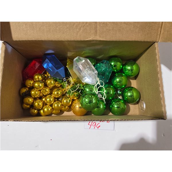 Vintage Colourful Christmas Ornaments