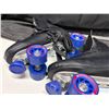 Image 8 : Classic Black Chicago Skates men's quad roller rink skates with blue wheels - Size 11. (New)