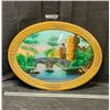 Image 1 : Reverse Painted Convex Glass Picture & Frame