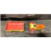 Image 4 : Vintage Toy Tin Tractor & Trailer