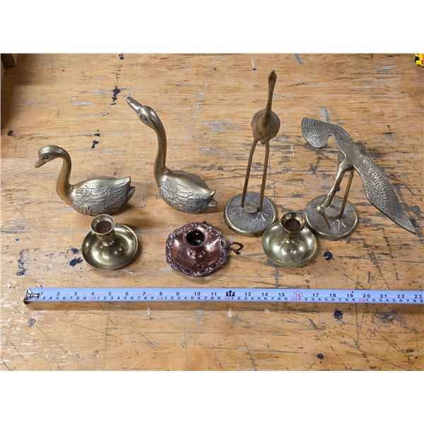 Assorted Brass Figures Lot