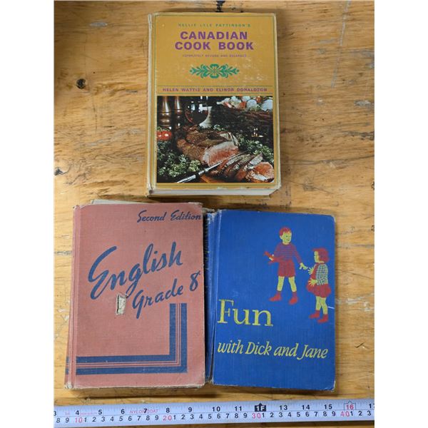 1950’s School Books inc. “Fun with Dick & Jane”, Vintage Cookbook