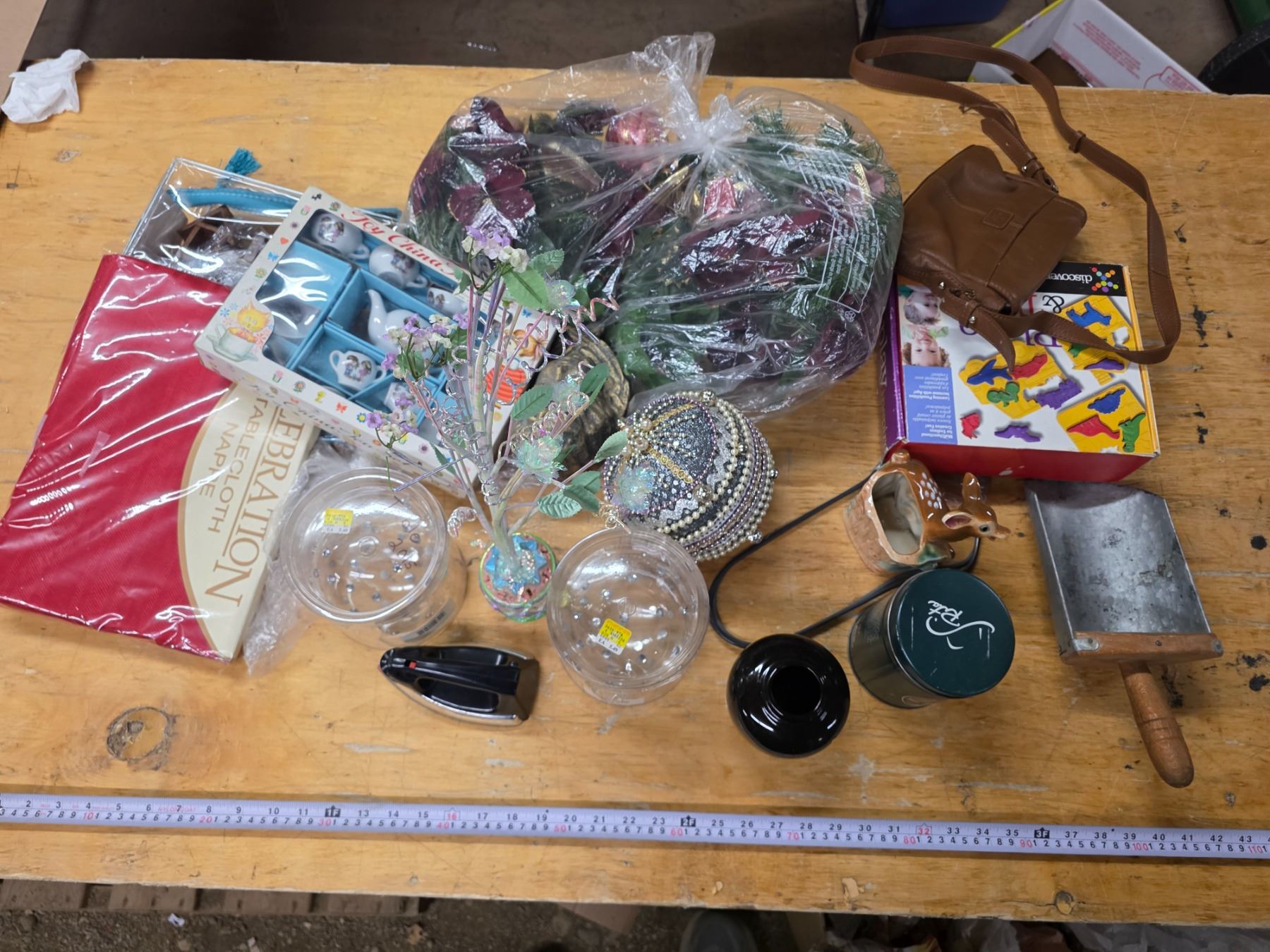 Lot of Misc. Items – Purse, Toy Tea Set, Children’s Puzzle, etc ...