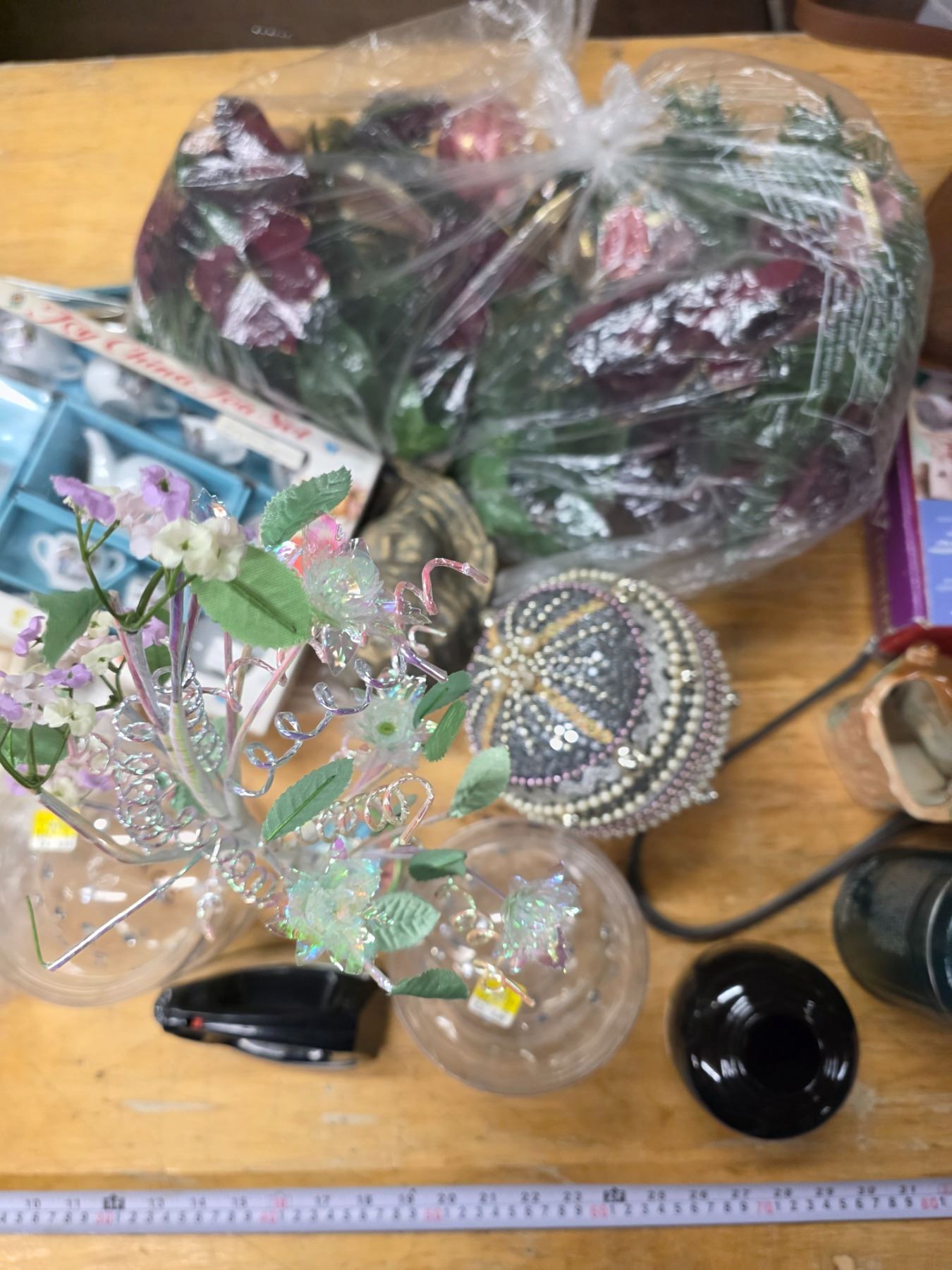 Lot of Misc. Items – Purse, Toy Tea Set, Children’s Puzzle, etc ...