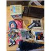 Image 4 : Misc. Lot – Vintage Shape-O Shape Sorting Ball in Box, Vintage Doll, Brass Giraffe