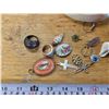 Image 2 : Small Marbled Jewelry Box w/ Fashion Rings, etc.