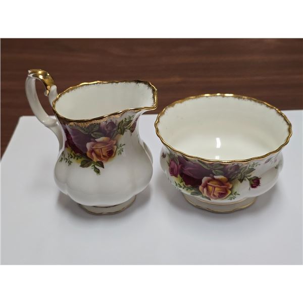 Royal Albert Old Country Roses Bone China Cream & Sugar Set