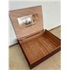 Image 2 : Wooden Cigar Box – 8 ½”x 6 ¾”x 2”