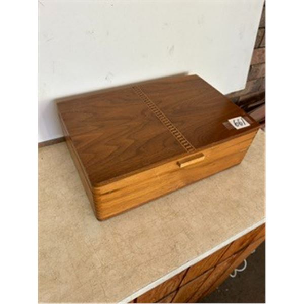 Inlaid Wood Chest – 12”x 8”x 4”
