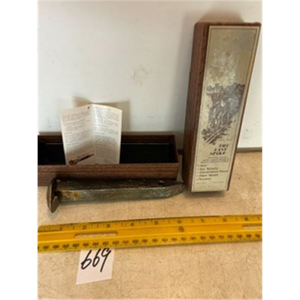 "The Last Spike" Commemorative Railroad Spike in Box