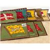 Image 1 : (8) Vintage Felts (Flags) - 5 ½”x 8”