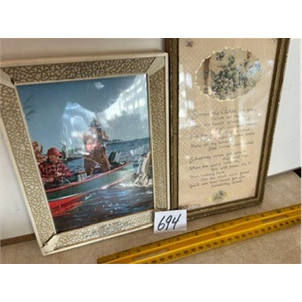 (2) 1950’s Small Framed Pictures